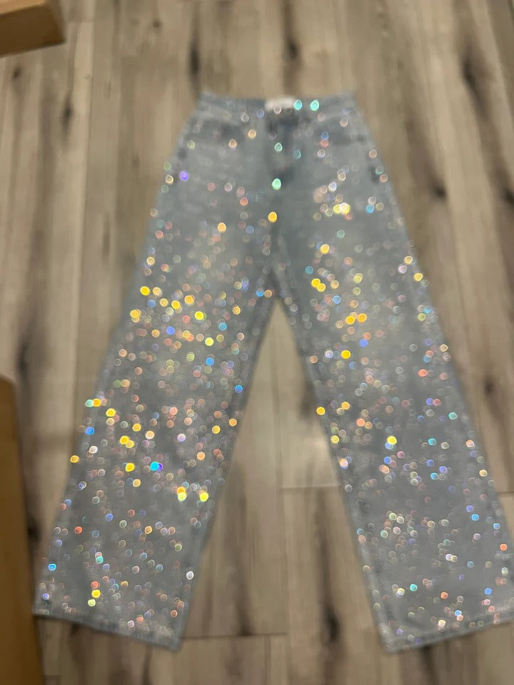Rainbow Diamanté Jeans