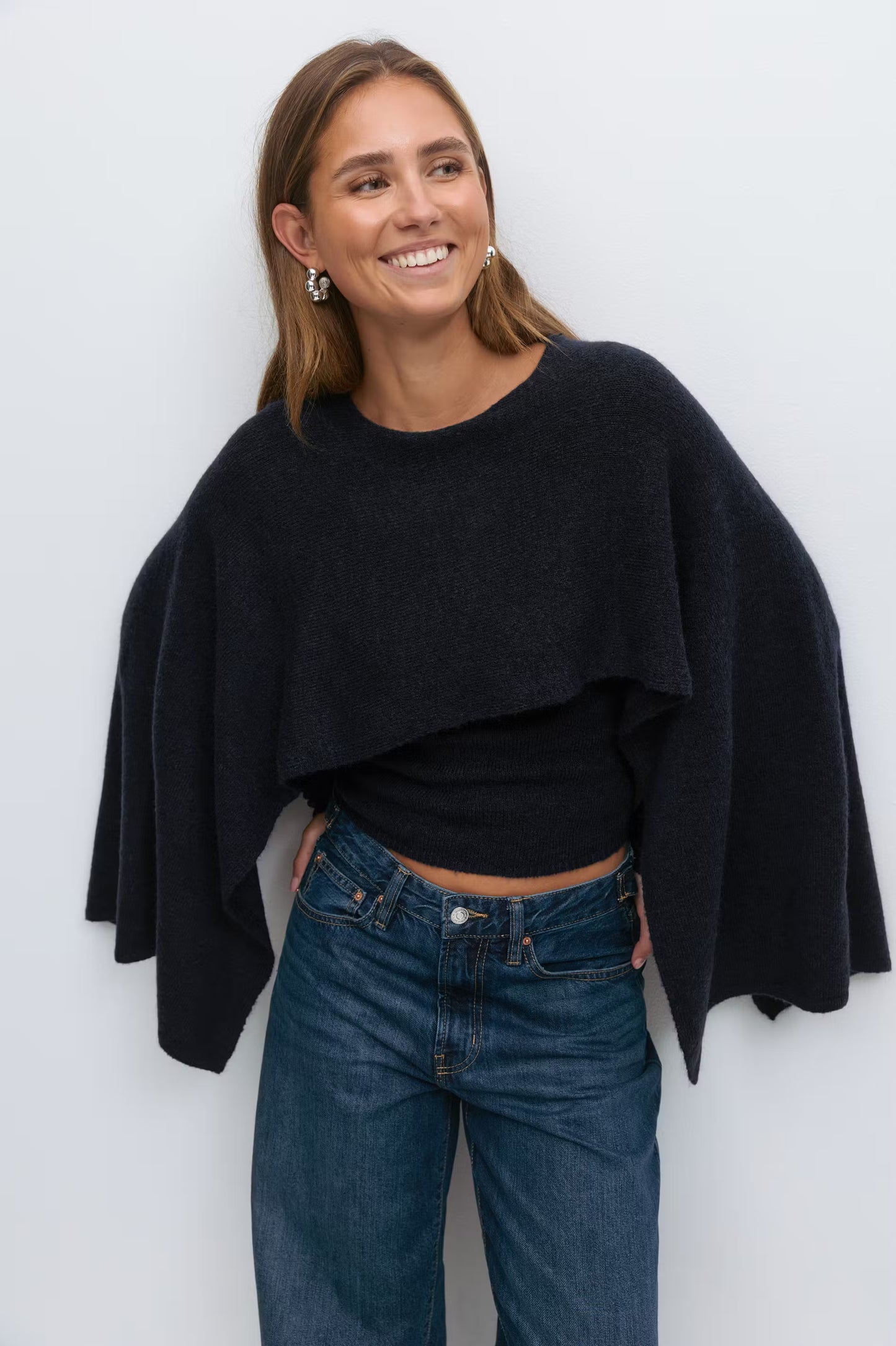 Cozy Knitted Cape Top